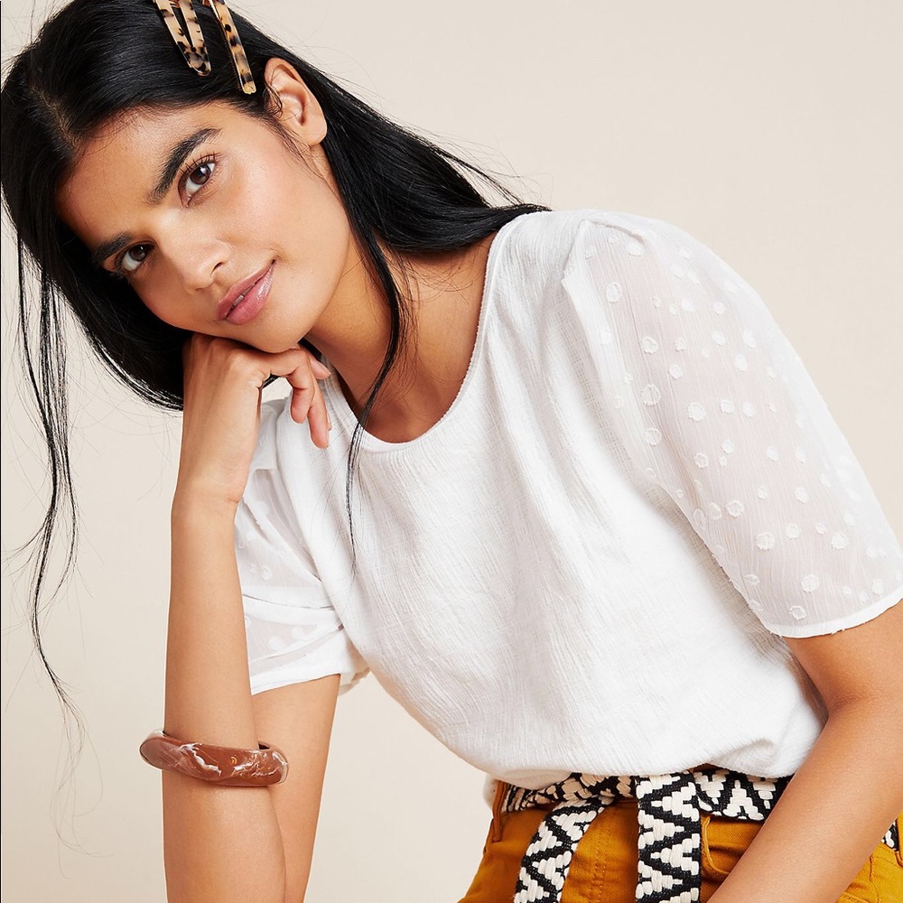 Tahani Clip Dot Top